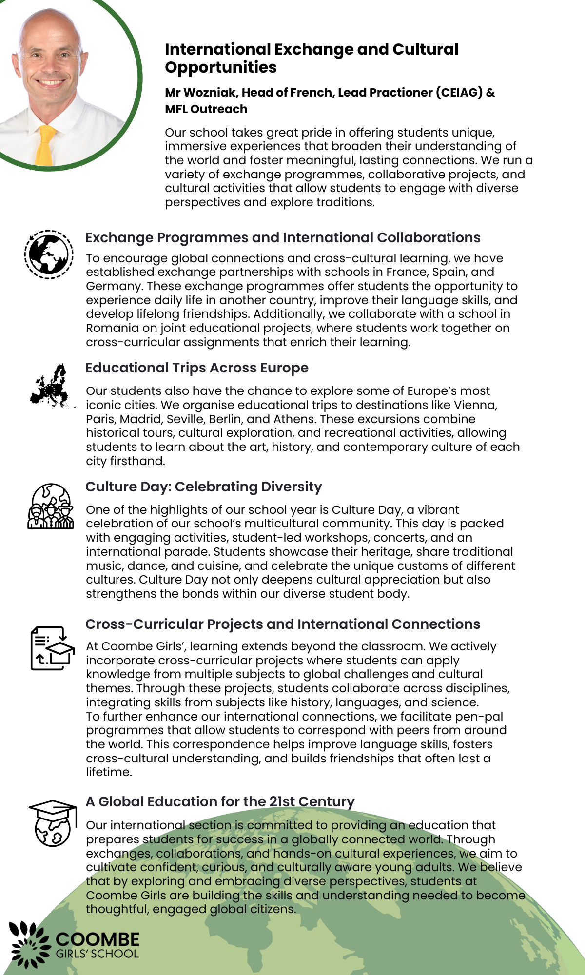 International Exchange and Cultural Opportunities